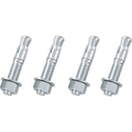 ROBINSON TECH INTERNATIONAL NEW JERSEY Wedge Anchor, 3/4" Dia., 4-1/4" L AS-344-4PK